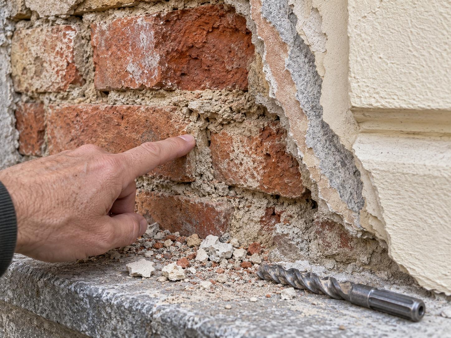 Dübel geht aus der Wand