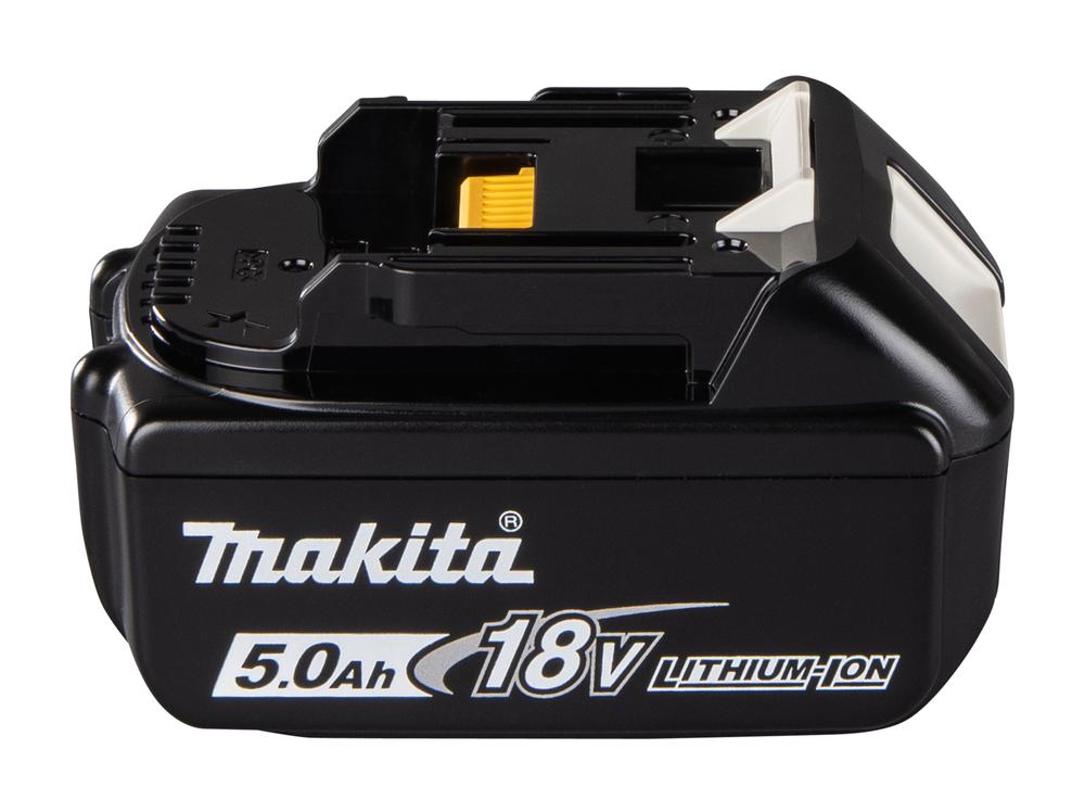 Miete Makita Profi Akku 18V 5,0Ah BL1850B von links 