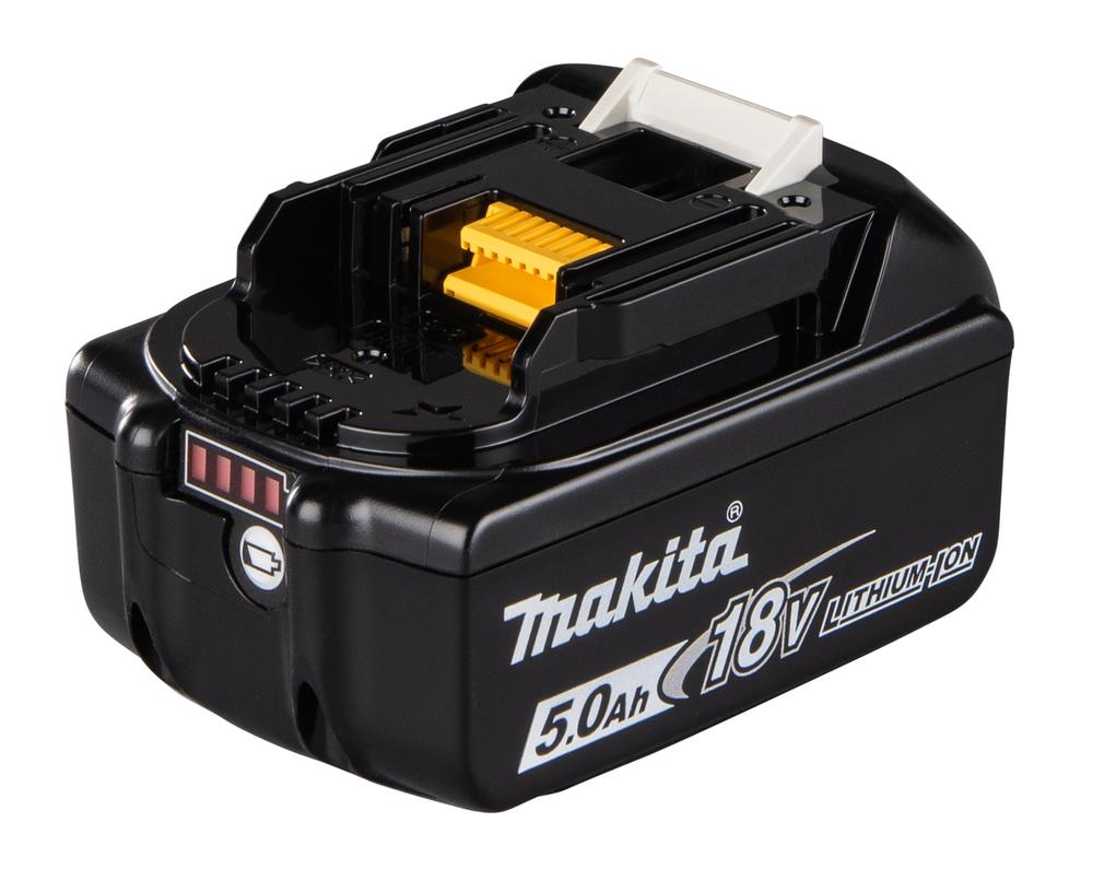 Miete Makita Profi Akku 18V 5,0Ah BL1850B von der Seite