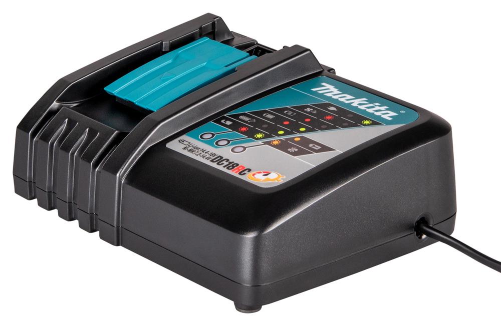 Makita Schnellladegerät DC18RC von links