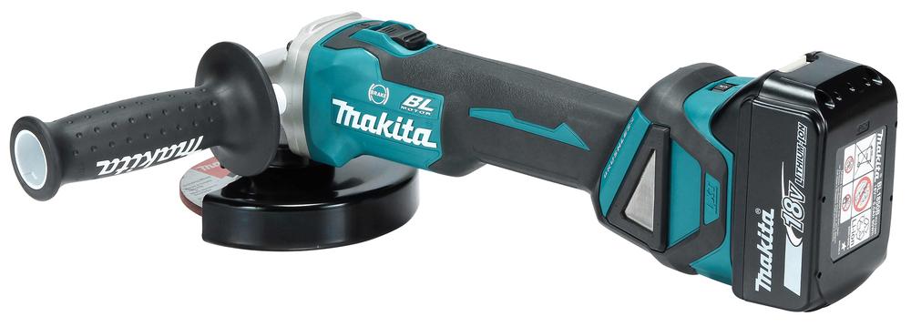 Miete den Makita Akku-Winkelschleifer DGA513 von Hinten