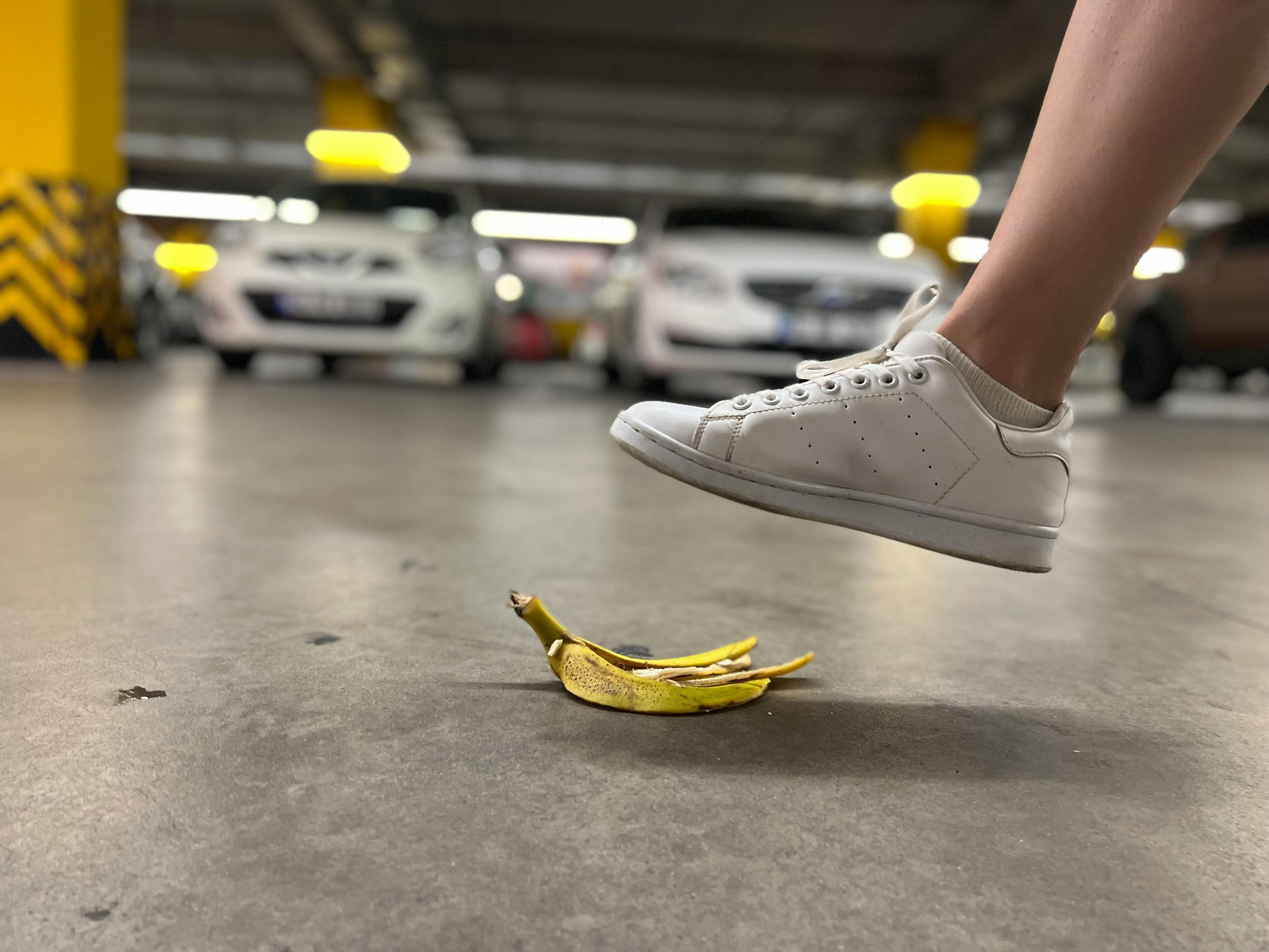 Slipping on Banana peel